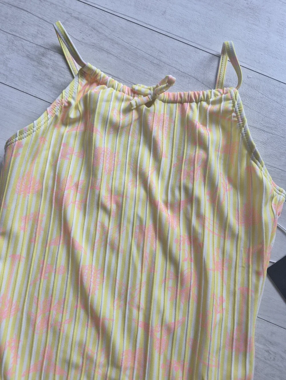 HURLEY NEW Girls Sunny Pinstripe One Piece Swimsuit